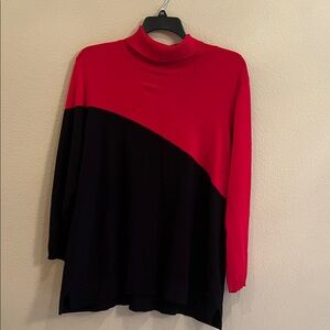 Calvin Klein Red Ribbed Sweater